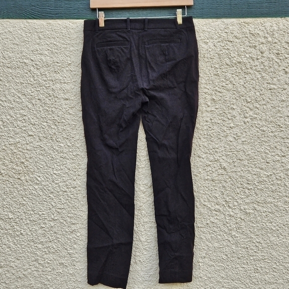 J. Crew black stretch career pants 28.5 in inseam mid rise size 4 - Picture 2 of 4